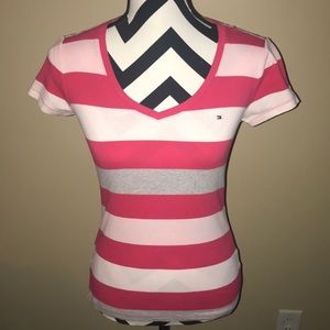 ⭐️ BOGO ⭐️ Tommy Hilfiger Striped Vneck